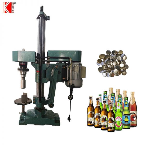小型半自動玻璃瓶啤酒旋蓋機(jī)
